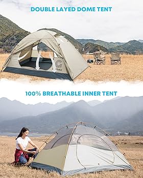 Gonex キャンプテント ベージュ Amazon.co.jp: Gonex 軽量2人用 キャンプテント 防水バック